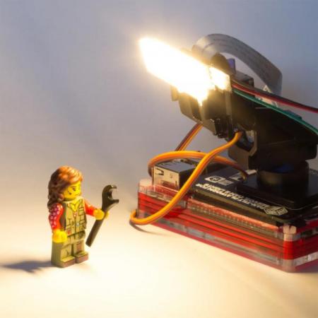 디바이스마트,오픈소스/코딩교육 > 라즈베리파이 > 라즈베리파이 확장보드/HAT,Pimoroni,Pan-Tilt HAT [PIM250],기판만 제공 / Pan-Tilt 미포함