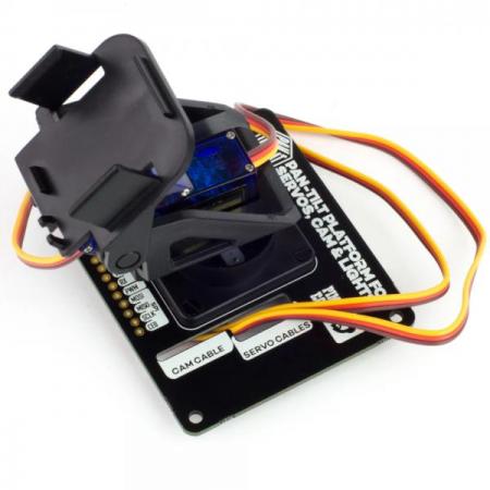 디바이스마트,오픈소스/코딩교육 > 라즈베리파이 > 라즈베리파이 확장보드/HAT,Pimoroni,Pan-Tilt HAT [PIM250],기판만 제공 / Pan-Tilt 미포함