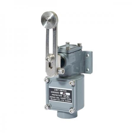 디바이스마트,스위치/부저/전기부품 > 산업용 스위치/제어 기기 > 리미트 스위치,큐라이트,방수형 리미트스위치 SH6560S-AL,롤러 레버 조절형 / IP56 / 선박,중부하용
