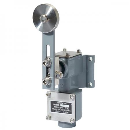 디바이스마트,스위치/부저/전기부품 > 산업용 스위치/제어 기기 > 리미트 스위치,큐라이트,방수형 리미트스위치 SH8560-AL,롤러 레버 조절형 / IP56 / 대형 중부하용