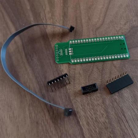 디바이스마트,커넥터/PCB > PCB기판/관련상품 > 특수기판 > 특수제작 PCB,Pimoroni,PicoProbe PCB kit [FC-001],Picoprobe-PCB / 1x cortex-M SWD 10핀 헤더 / 1x cortex-M SWD 10핀 리본 케이블 / 1x 6핀 암, 수 헤더