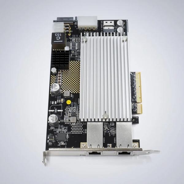 2채널 10G PoE+ NBASE-T 이더넷 카드 [PCIE-POE2-MG]