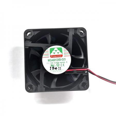 디바이스마트,기계/제어/로봇/모터 > 모터류 > 팬모터 > Protechnic 팬모터,PROTECHNIC,[FAN] DC12V 팬모터 MGA6012XB-O25,60x60x25mm, Ball Bearing, 12V, 0.2A, 4800RPM, 2pin, 수명 70000H