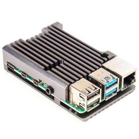 디바이스마트,오픈소스/코딩교육 > 라즈베리파이 > 라즈베리파이 케이스,Pimoroni,Aluminium Heatsink Case for Raspberry Pi 4 - Grey [COM3102],Raspberry Pi 4 호환 / 세련된 알루미늄 방열 케이스로 전체 CPU 로드에서 10-15°C의 수동 냉각을 제공 / 모든 포트, 핀 및 커넥터에 액세스 제공 / 색상 : 그레이