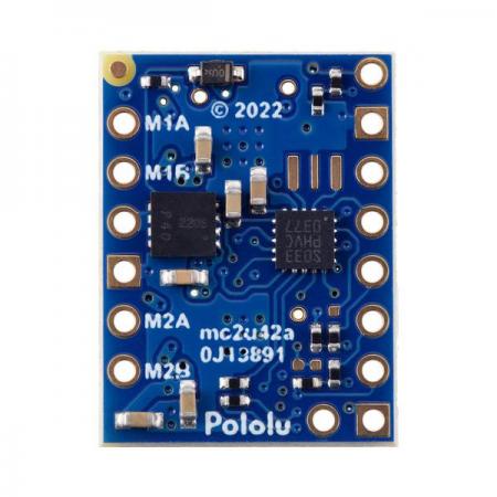 디바이스마트,기계/제어/로봇/모터 > 모터드라이버 > DC모터 드라이버 > 100W 이하 DC모터 드라이버,,Motoron M2T256 Dual I²C Motor Controller (Header Pins Soldered) #5064,M2T256 듀얼 I2C 모터 컨트롤러 / 2개의 DC 모터를 제어 / 4.5V ~ 48V에서 작동하며 모터당 최대 1.8A의 연속 출력 전류를 제공 / 헤더 핀 납땜