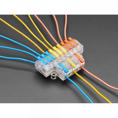 디바이스마트,케이블/전선 > 무탈피/탈피 커넥터 > 탈피 커넥터,Adafruit,Snap Action 3-to-9 Wiring Block Connector - Clear DF-93 [ada-5614],3-to-9 배선 블록 커넥터 / 투명 / DF-93 / 스냅 액션