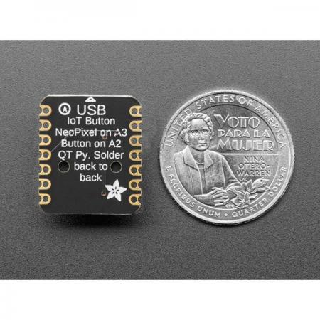 디바이스마트,스위치/부저/전기부품 > 스위치 > Tact 스위치,Adafruit,Adafruit IoT Button with NeoPixel BFF Add-On for QT Py and Xiao [ada-5666],Adafruit IoT 촉각 스위치(12mm) / QT Py 및 Xiao용 / NeoPixel BFF / 3.5mm RGB NeoPixel