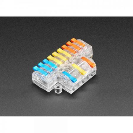 디바이스마트,케이블/전선 > 무탈피/탈피 커넥터 > 탈피 커넥터,Adafruit,Snap Action 3-to-9 Wiring Block Connector - Clear DF-93 [ada-5614],3-to-9 배선 블록 커넥터 / 투명 / DF-93 / 스냅 액션