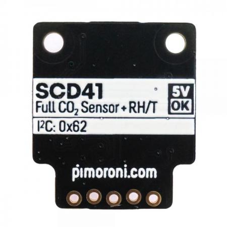 디바이스마트,MCU보드/전자키트 > 센서모듈 > 먼지/가스/연기/불꽃 > 가스/공기질/연기센서,Pimoroni,SCD41 CO2 Sensor Breakout (Carbon Dioxide / Temperature / Humidity) [PIM587],이산화탄소 비율(ppm)을 알려주는 고정밀 센서 / 온습도 측정 가능 / 400ppm ~ 5,000ppm CO2를 감지 / 높은 정확도: ±(40ppm + 5%) / I2C