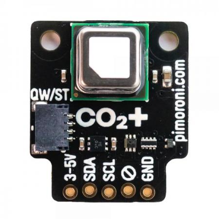 디바이스마트,MCU보드/전자키트 > 센서모듈 > 먼지/가스/연기/불꽃 > 가스/공기질/연기센서,Pimoroni,SCD41 CO2 Sensor Breakout (Carbon Dioxide / Temperature / Humidity) [PIM587],이산화탄소 비율(ppm)을 알려주는 고정밀 센서 / 온습도 측정 가능 / 400ppm ~ 5,000ppm CO2를 감지 / 높은 정확도: ±(40ppm + 5%) / I2C