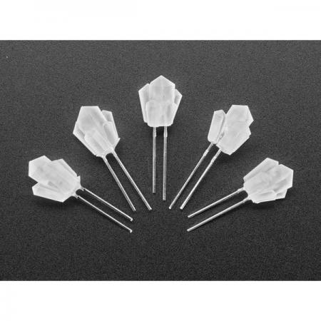 디바이스마트,LED/LCD > LED 인테리어조명 > 장식용 LED,Adafruit,dLUX-dLITE Yellow Crystal Shape LEDs 5 Pack by Unexpected Labs [ada-5428],dLUX-dLITE / 노란색 크리스탈 LED 5개 팩 / 크기 : 10.4mm x 9.1mm x 8.9mm(HxWxD) / 전압 :  ~2.0-2.2V @ 20mA 전류 / 파장 590~595nm / 임베디드 LED 밝기 : ~2000-3000mcd