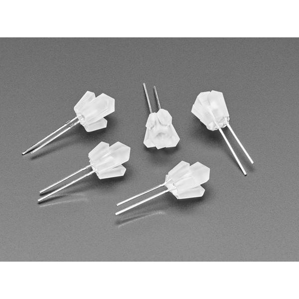 dLUX-dLITE Blue Crystal Shape LEDs 5 Pack by Unexpected Labs [ada-5455]
