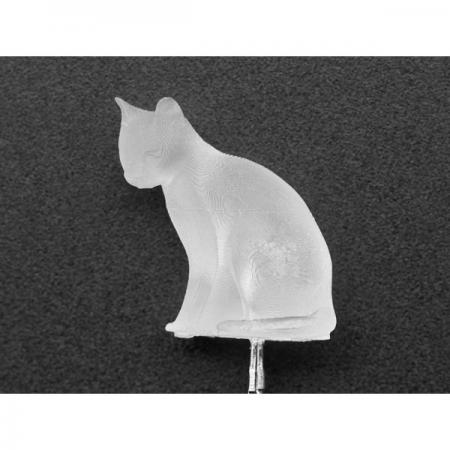 디바이스마트,LED/LCD > LED 인테리어조명 > 장식용 LED,Adafruit,dLUX-dLITE Cool White Kitty Shape LEDs 5 Pack by Unexpected Labs [ada-5479],dLUX-dLITE / 흰색 고양이 LED 5개 팩 / 크기 : 14.3mm x 7.6mm x 12mm(HxWxD) / 전압 :  3.0 ~ 3.2V @ 20mA 전류 / 파장 : 8000K / 임베디드 LED 밝기 : ~6000~8000mcd