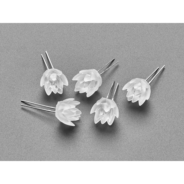 dLUX-dLITE Yellow Succulent Shape LEDs 5 Pack by Unexpected Labs [ada-5605]