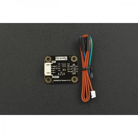 디바이스마트,MCU보드/전자키트 > 센서모듈 > 빛/조도/컬러/UV > 컬러/UV센서,DFROBOT,Gravity: LTR390 UV Light Sensor (280nm to 430nm) - I2C & UART [SEN0540],칩: LTR390-UV-01 / 작동 전압: DC 3.3V ~ 5V / 작동 전류: 약 2.73mA(100ms의 시간으로 18비트 데이터 수집) / 통신 인터페이스: I2C, UART