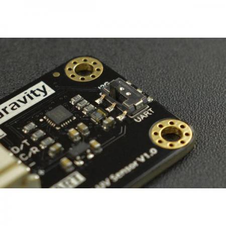 디바이스마트,MCU보드/전자키트 > 센서모듈 > 빛/조도/컬러/UV > 컬러/UV센서,DFROBOT,Gravity: LTR390 UV Light Sensor (280nm to 430nm) - I2C & UART [SEN0540],칩: LTR390-UV-01 / 작동 전압: DC 3.3V ~ 5V / 작동 전류: 약 2.73mA(100ms의 시간으로 18비트 데이터 수집) / 통신 인터페이스: I2C, UART