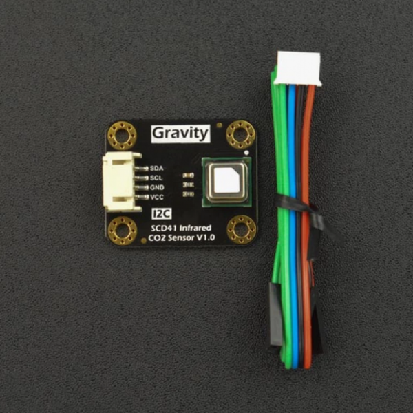 디바이스마트,MCU보드/전자키트 > 센서모듈 > 먼지/가스/연기/불꽃 > 가스/공기질/연기센서,DFROBOT,Gravity: I2C SCD41 Infrared Carbon Dioxide / CO2 Sensor (400 - 5000 ppm) [SEN0536],CO2, 온도 및 습도, 삼중일 / 32*27*8mm의 작은 크기 / 저전력, 평균 전류