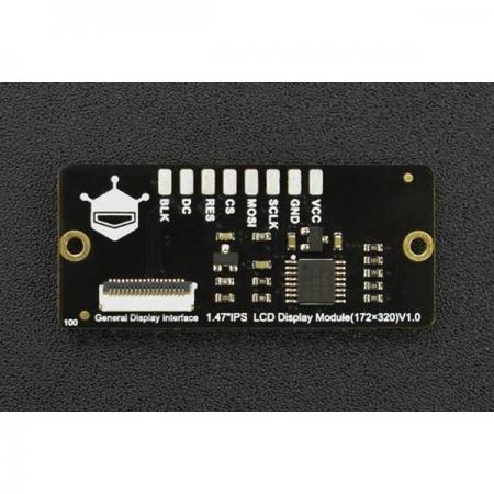 디바이스마트,MCU보드/전자키트 > 디스플레이 > LCD/OLED,DFROBOT,1.47inch 172×320 IPS LCD Display Module [DFR0995],디스플레이 치수: 1.47" / 픽셀: 172×320 / 인터페이스: SPI / 광도: 600(TYP)Cd/m2 / 보기 방향: 전체 각도 / 작동 온도: -20℃ ~ +70℃