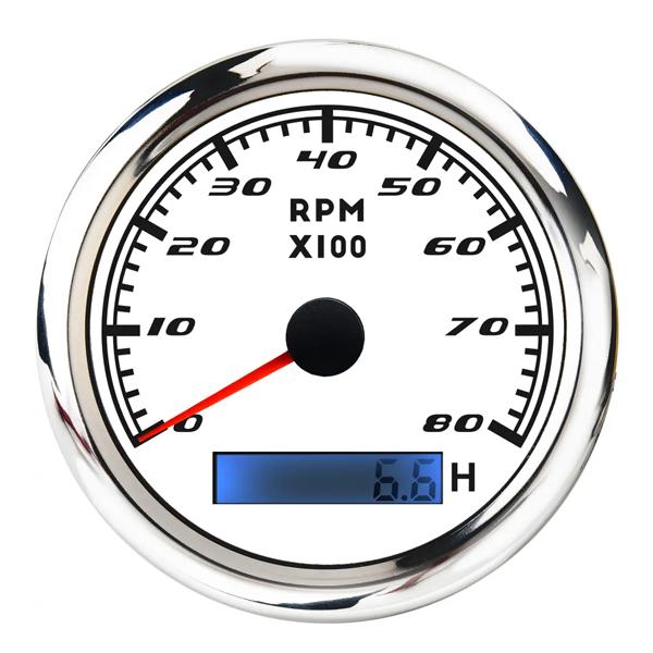 85mm 8000rpm 타코미터+아워미터 화이트 [TYE-GU023]