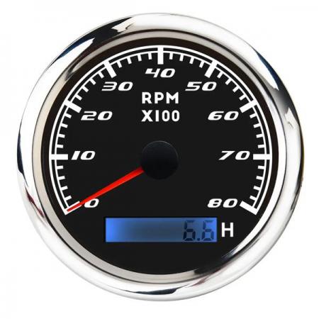 디바이스마트,EV 전기차/캠핑카/그린에너지 > 센서류 > 게이지,SMG,85mm 8000rpm 타코미터+아워미터 블랙 [TYE-GU024],85mm 타코미터+아워미터 / 0-8000RPM / 9-32V / IP67 / black