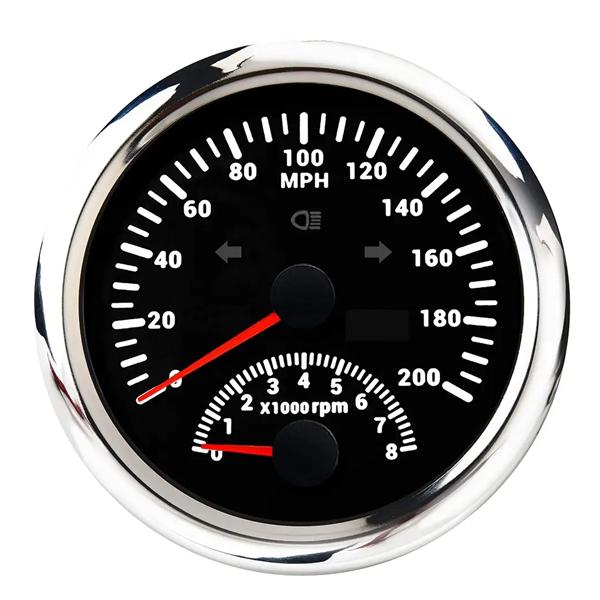 85mm 2 in 1 스피드미터+타코미터 블랙 [TYE-GU030]