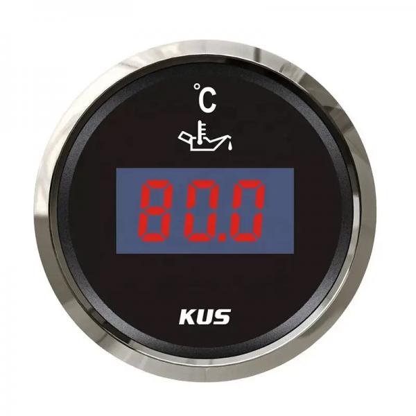 KUS 52mm 디지털 오일 온도 게이지 블랙 [TYE-GU039]