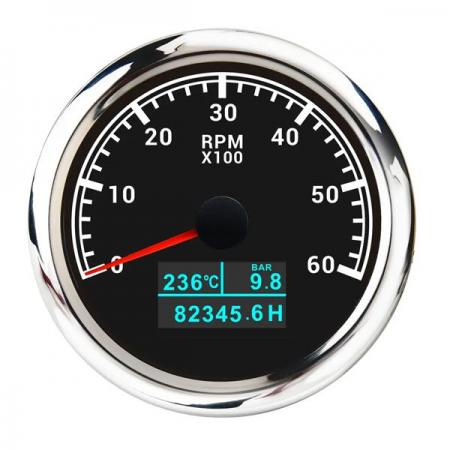 디바이스마트,EV 전기차/캠핑카/그린에너지 > 센서류 > 게이지,SMG,85mm 3in1 RPM 게이지 블랙 [TYE-GU043],85mm 3in1 RPM 게이지 / 아워미터, 수온, 오일압력 기능 / 0~6000RPM / 9-32V / black