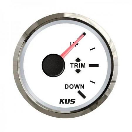 디바이스마트,EV 전기차/캠핑카/그린에너지 > 센서류 > 게이지,KUS,KUS 52mm 마린 트림 게이지 10-180ohm 화이트 [TYE-GU046],52mm 트림 게이지 / 10-180ohm / 9-32V / IP67 / white