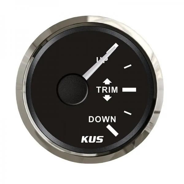 KUS 52mm 마린 트림 게이지 10-180ohm 블랙 [TYE-GU047]