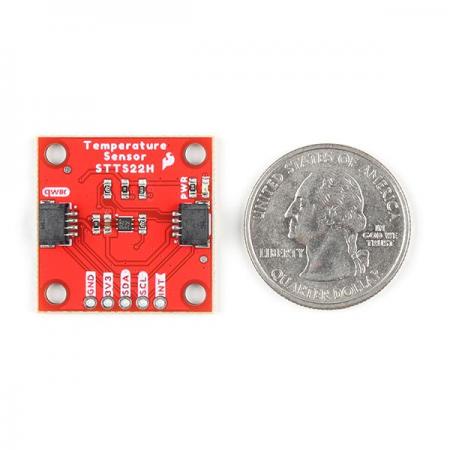 디바이스마트,MCU보드/전자키트 > 센서모듈 > 온도/습도 > 온도센서,SparkFun,SparkFun Temperature Sensor - STTS22H (Qwiic) [SEN-21262],STTS22H 온도 센서 / 초저전력, 고정확도 / Qwiic 지원 / 작동 온도: -40°C ~ +125°C / 온도 정확도(최대): ± 0.5°C(-10°C ~ +60°C) / 작동 전압: 1.5~3.6V
