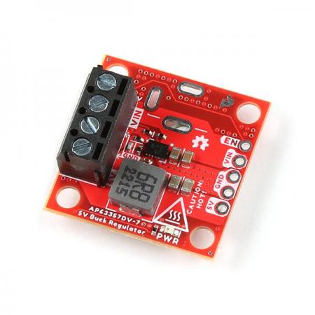 디바이스마트,MCU보드/전자키트 > 전원/신호/저장/응용 > 레벨컨버터/전압관리,SparkFun,SparkFun Buck Regulator Breakout - 5V (AP63357) [COM-21255],1인치 x 1인치 벅 레귤레이터 보드 / AP63357 / 3.8~32V의 넓은 입력 전압 범위를 가진 3.5A 동기식 벅 컨버터