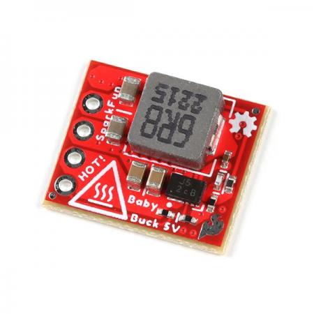 디바이스마트,MCU보드/전자키트 > 전원/신호/저장/응용 > 레벨컨버터/전압관리,SparkFun,SparkFun BabyBuck Regulator Breakout - 5V (AP63357) [COM-21256],0.63인치 x 0.52인치 5V BabyBuck 레귤레이터 / AP63357 / 3.8~32V의 넓은 입력 전압 범위를 가진 3.5A 동기식 벅 컨버터