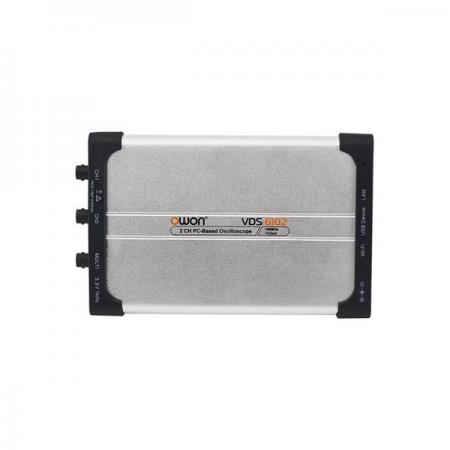 디바이스마트,계측기/측정공구 > 전기/전자 계측기 > 오실로스코프,OWON,2CH PC 오실로스코프 [VDS6102A],듀얼 채널, 초박형 바디 디자인 / 100MHz 대역폭 및 1GSa/s 실시간 샘플링 속도 / 표준 내장 5MHz 신호 발생기 / 8비트, 12비트, 14비트 수직 해상도 /최대 10M 레코드 길이