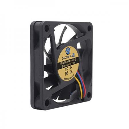 디바이스마트,기계/제어/로봇/모터 > 모터류 > 팬모터 > Ball 베어링 타입 팬모터,CAIZHU-FAN,6010 DC12V 4430RPM PWM 온도 제어 이중볼베어링 팬모터 [CNT-OFM022],60x60x10MM / DC12V / 0.136A / 4430RPM ±10% / 40.0DBA / 16.6CFM / 1.632W /2510 4P단자