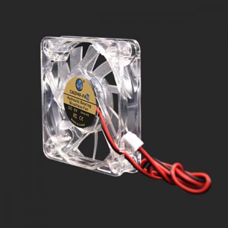 디바이스마트,기계/제어/로봇/모터 > 모터류 > 팬모터 > Ball 베어링 타입 팬모터,CAIZHU-FAN,6010 DC12V 3500RPM 투명 LED 블루레이 유체 팬모터 [CNT-OFM024],60x60x10MM / DC12V / 0.09A / 3500RPM ±10% / 28.2DBA / 13.7CFM / 1.08W /XH2.54 2P단자