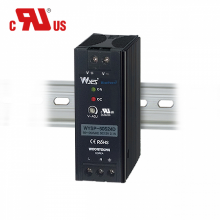 디바이스마트,전원/파워/배터리 > SMPS > DIN Rail 타입,(주)운영,SMPS WYSP-30S24D,(UL) DIN-Rail형 1-Channel / 입력 전압: 100VAC~240VAC / 출력 전압: 24V / 용량: 30W