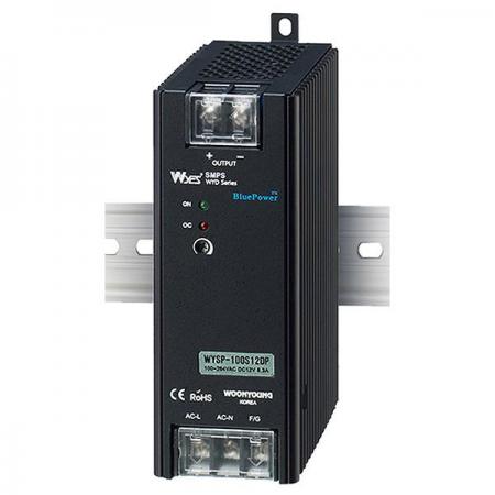 디바이스마트,전원/파워/배터리 > SMPS > DIN Rail 타입,(주)운영,SMPS WYSP-100S12DP,DIN-Rail형 1-Channel / 입력 전압: 110VAC 220VAC / 출력 전압: 12V / 용량: 100W