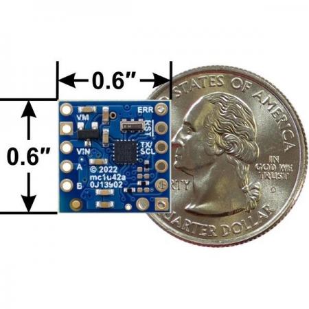 디바이스마트,기계/제어/로봇/모터 > 모터드라이버 > DC모터 드라이버 > 300W 이하 DC모터 드라이버,Pololu,Motoron M1U256 Single Serial Motor Controller #5063,Motoron M1T256 / UART 직렬 인터페이스를 사용하여 하나의 DC 모터를 제어 / 4.5V ~ 48V에서 작동하며 최대 2.2A의 연속 출력 전류를 제공 / 헤더 제공 / 헤더제공, 납떔 X