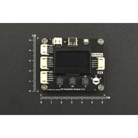 디바이스마트,MCU보드/전자키트 > 인공지능/임베디드/산업용 > DAQ/PC인터페이스,DFROBOT,Gravity: SCI DAQ Module with Screen (I2C) [DFR0999],작동 전압: 3.3-5.5V DC / 작동 전류: 40mA / 출력 신호: I2C (0X21-0X23) / 출력 인터페이스: I2C*1U / 디스크 스토리지: 16M