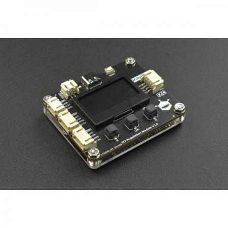 디바이스마트,MCU보드/전자키트 > 인공지능/임베디드/산업용 > DAQ/PC인터페이스,DFROBOT,Gravity: SCI DAQ Module with Screen (I2C) [DFR0999],작동 전압: 3.3-5.5V DC / 작동 전류: 40mA / 출력 신호: I2C (0X21-0X23) / 출력 인터페이스: I2C*1U / 디스크 스토리지: 16M