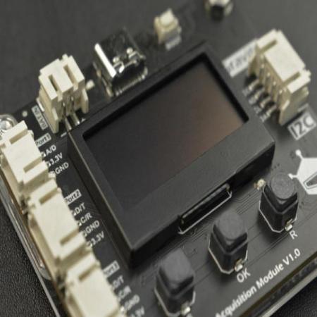 디바이스마트,MCU보드/전자키트 > 인공지능/임베디드/산업용 > DAQ/PC인터페이스,DFROBOT,Gravity: SCI DAQ Module with Screen (I2C) [DFR0999],작동 전압: 3.3-5.5V DC / 작동 전류: 40mA / 출력 신호: I2C (0X21-0X23) / 출력 인터페이스: I2C*1U / 디스크 스토리지: 16M