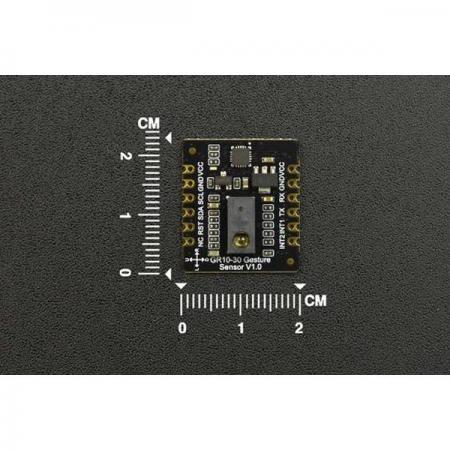 디바이스마트,MCU보드/전자키트 > 센서모듈 > 모션/제스처 > 제스처센서,DFROBOT,Fermion: GR10-30 Gesture Sensor (Breakout, UART & I2C, 12 Gestures, 0~30cm) [SEN0543],최대 인식 거리 30cm / 12가지 제스처 인식 가능 / UART 및 I2C 통신 지원 / 공급 전압: 3.3~5V / 작동 습도: 5%RH ~ 85%RH