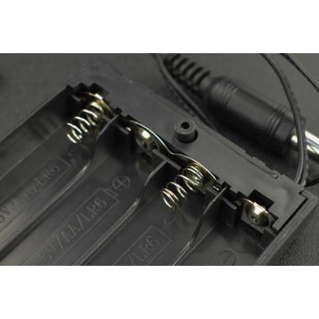 디바이스마트,전원/파워/배터리 > 배터리/배터리홀더 > 배터리홀더 Holder > AA용 홀더,DFROBOT,4×AA Battery Holder (with Power Switch, DC2.1 Jack, and Cover) [FIT0918],ABS 친환경 소재 / 스테인리스 스틸 니켈 도금 스프링 플레이트 / DC2.1 전원 잭 / 수량: 4 / 배터리 유형: AA
