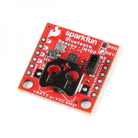디바이스마트,MCU보드/전자키트 > 통신/네트워크 > 블루투스/BLE,SparkFun,SparkFun NanoBeacon Lite Board - IN100 [WRL-21293],IN100 NanoBeacon 라이트 보드 / 2.4GHz 무선 저에너지 BT 비콘 브레이크아웃을 제공 / 공급 전압 범위: 1.1-3.6V / 초저전력 / 비콘 모드 : Proprietary, BT, Google™ Eddystone™, and Apple® iBeacon® 호환