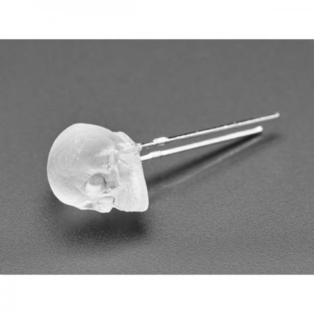 디바이스마트,LED/LCD > LED 인테리어조명 > 장식용 LED,Adafruit,dLUX-dLITE Cool White Skull Shape LEDs 5 Pack by Unexpected Labs [ada-5429],dLUX-dLITE / 해골 LED 5개 팩 / 크기 : 8.5mm x 7.6mm x 11.5mm(HxWxD) / 전압 :  ~3.0-3.2V @ 20mA 전류 / 파장 8000K / 임베디드 LED 밝기 : ~6000-8000mcd