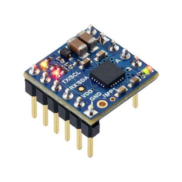 Motoron M1T256 Single I²C Motor Controller (Header Pins Soldered) #5060