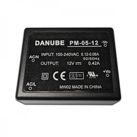 디바이스마트,전원/파워/배터리 > SMPS > On-Board 타입 > 1채널 (Single),디웰전자,PM-05-12,입력전압 : [AC]85~265V [DC]120~370V / 출력전압 : DC12V,0.42A/,5W