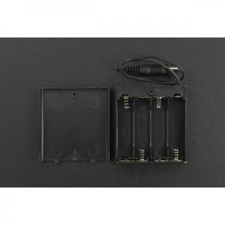 디바이스마트,전원/파워/배터리 > 배터리/배터리홀더 > 배터리홀더 Holder > AA용 홀더,DFROBOT,4×AA Battery Holder (with Power Switch, DC2.1 Jack, and Cover) [FIT0918],ABS 친환경 소재 / 스테인리스 스틸 니켈 도금 스프링 플레이트 / DC2.1 전원 잭 / 수량: 4 / 배터리 유형: AA