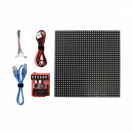 디바이스마트,MCU보드/전자키트 > 디스플레이 > 도트매트릭스,LK EMBEDDED,아두이노 32x32 RGB 도트매트릭스 LED 모듈 키트,192mm x 192mm x 12mm / 입력전압 : 7~45V / 출력전압 및 최대전류 : 5V, 3A