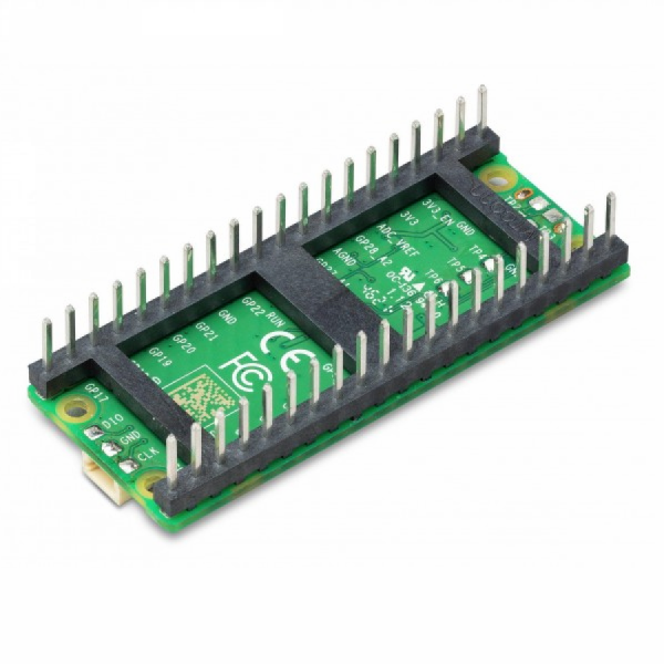 디바이스마트,오픈소스/코딩교육 > 라즈베리파이 > 라즈베리파이 보드,라즈베리파이,라즈베리파이 피코 WH (Raspberry Pi Pico WH),[무선통신이 가능한 W 버전 + 헤더핀 납땜이 되어있는 H 버전] RP2040 chip 기반의 작고 강력한 마이크로 컨트롤러 보드 / 듀얼코더 ARM Cortex M0+ (최대 133 MHz) / 264KB SRAM + 2MB Flash / 26개의 다기능 GPIO 핀 / 온도센서 내장 / 21 mm × 51 mm